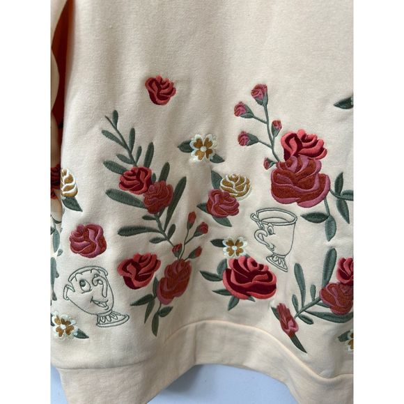 Disney Beauty and the Beast Belle Floral Crewneck Size M - Picture 5 of 11